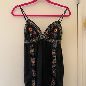Embroidered floral dress